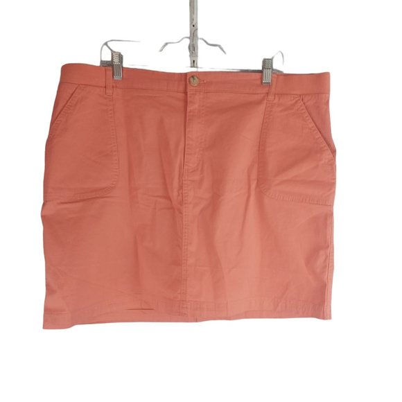 Lee Riders Womens 20 Coral Midrise Stretch Pockets Skort Skirt - Picture 2 of 6